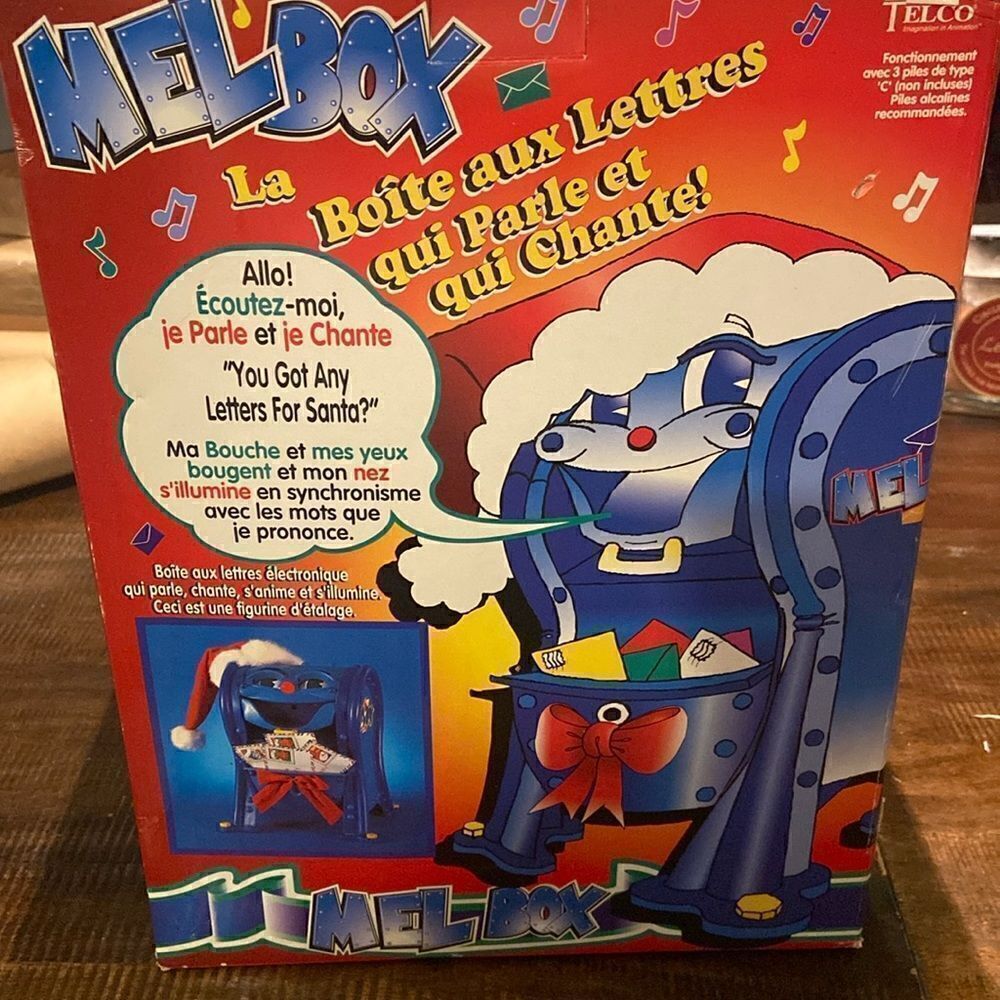 Vintage Telco Mel Box Animated Talking Singing Christmas Mail Box